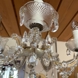 Vintage Chandelier with Crystals 5-arms