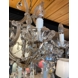 Vintage Chandelier with Crystals 6-arms