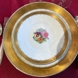 Royal Copenhagen Tellerset, Variation von Goldkorb mit Blumen - 6 Kuchenteller und 1 Servierplatte