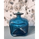 Holmegaard Blaue Glug-Flasche mit Pfropfen, Glas