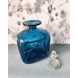 Holmegaard Blaue Glug-Flasche mit Pfropfen, Glas