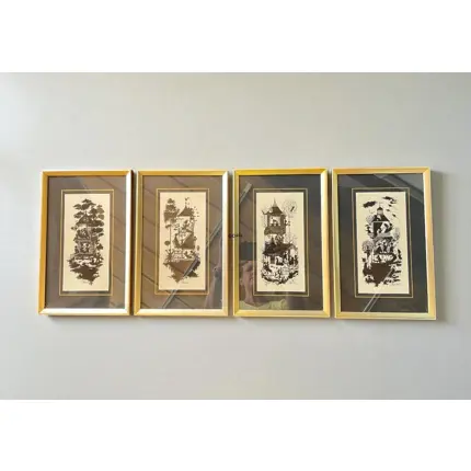 Björn Wiinblad Lithografien - Die Vier Jahreszeiten, 4 Stück