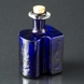 Holmegaard, Hivert flaske i blåt glas designet af Hjørdis Olsson & Charlotte Rude