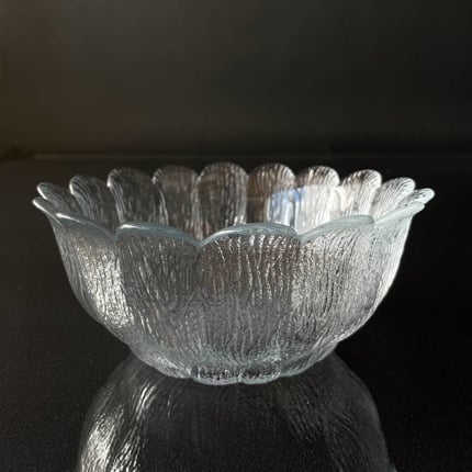 Holmegaard SW skål, Klar glas, 19 cm