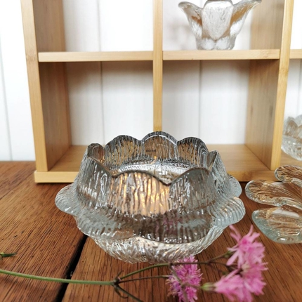 Holmegaard Gießkanne Kerzenhalter, Klar Glas, 12 cm