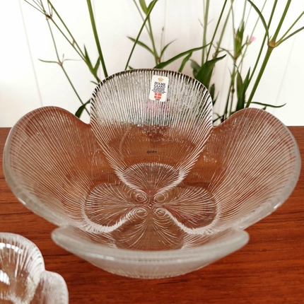 Holmegaard Garni skål, klar glas, 17 cm