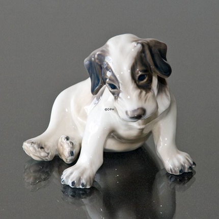 Puppy Wire Terrier Dahl Jensen Figurine No. 1008