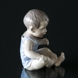 Boy, baby sitting, Dahl Jensen Figurine No. 1105