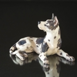 Dahl Jensen Hunde figur, liggende Grand Danois, nr. 1112