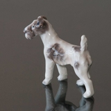 Dahl Jensen Dog figurine Wire Haired Fox Terrier No. 1118