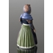 Dahl Jensen figurine Fanoe Girl standing in Regionall Costume, Height 18,5 cm