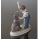 Boy with dog figurine Dahl Jensen No. 1206