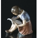 Dahl Jensen figurine Girl painting in book no. 1332
