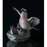 Bird on nestl Dahl Jensen Figurine