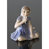 Girl "Jette" with Candle figurine Dahl Jensen