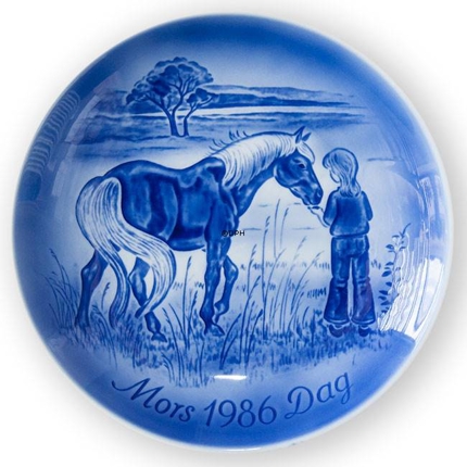 Meeting in the meadow 1986, Desiree Mother's Day plate Svend Jensen of Denmark