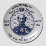 Memorial plate, Christian IX, 1863-1906, Furnivals