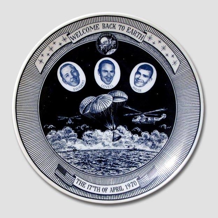 Astronaut platte, Portræt af 3 Astronauter 17. april, Lund & Clausen