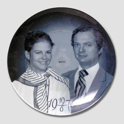 Weddingplate Carl Gustaf and Silvia, 1976