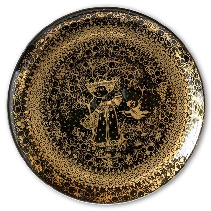 Autumn Wiinblad black with gold Nymolle, diameter 22 cm