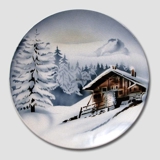Plate no. 2129GW Winter landscape with cottage, Villeroy & Boch