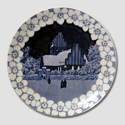 Christmas plate with church, Heilmann