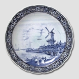 Plate with Dutch Mill, Delft