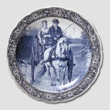Plate with Horsecarriage, Delft