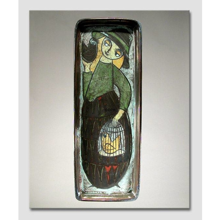 Keramikbillede, Pige