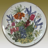 Franklin Porcelain, Wedgwood, Plate with Flowers of the year coll. April