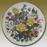 Franklin Porcelain, Wedgwood, Plate with Flowers of the year coll. June