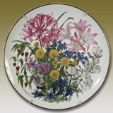 Franklin Porcelain, Wedgwood, Plate with Flowers of the year coll. October