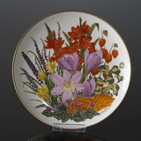 Franklin Porcelain, Wedgwood, Plate with Flowers of the year coll. November