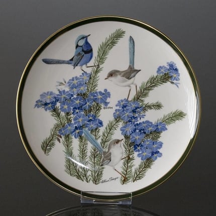 Franklin Porcelain Wedgwood, 1977, Verdens Sangfugle, Turquoise Wren