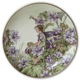 Villeroy & Boch plate, no. 3 plate in the 2nd series ofThe Flower Fairies Collection - the Mallow Fairy