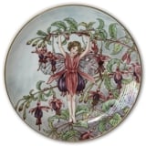 Villeroy & Boch plate, no. 6 plate in the 2nd series ofThe Flower Fairies Collection - the Fuchsia Fairy