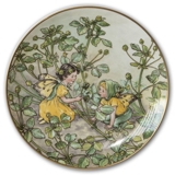Villeroy & Boch plate, no. 4 plate in the 2nd series ofThe Flower Fairies Collection - the Black Medick Fairy