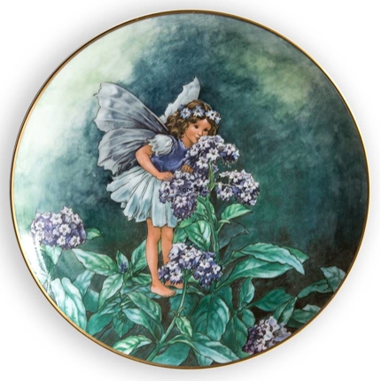 Villeroy & Boch plate, no. 4th plate in the seriesThe Flower Fairies Collection - the Heliotrope Fairy