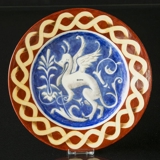 Royal Copenhagen very early memorial plate with coat of arms (Before 1870)