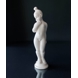 Svend Lindhart weiß glasierte Keramikfigur Nr. 40, Mädchen aus Grønland, "TUT"