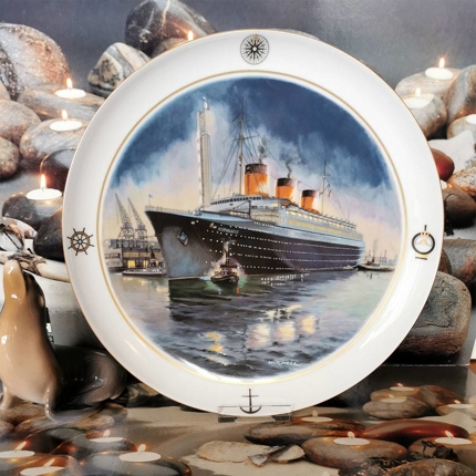 Teller S.S. Normandie, Der Atlantic Lines Teller Nr. 6, Bing & Gröndahl