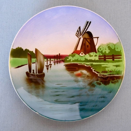 Platte med Hollandsk kanal 23cm, Villeroy & Boch nr. 2496