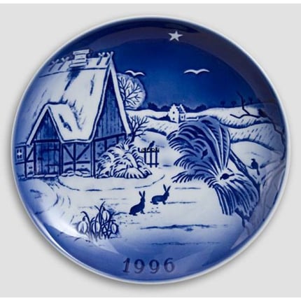 The Snowdrop - 1996 Desiree Hans Christian Andersen Christmas plate, cake plate