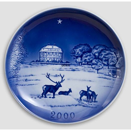 The Royal Hunting Castle "Eremitagen" - 2000 Desiree Hans Christian Andersen Christmas plate, cake plate