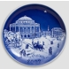 The Kings New Square and The Royal Theatre - 2002 Desiree Hans Christian Andersen Christmas plate, cake plate