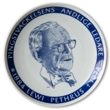 Elgporslin Swedish Commemorative Plate Lewi Pethrus 1884-1974