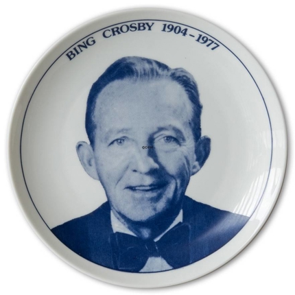Elgporslin Swedish Commemorative Plate Bing Crosby 1904-1977