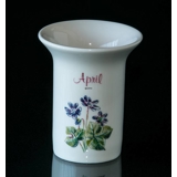 Elgporslin Monthly Vase with Flower April