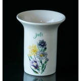 Elgporslin Monthly Vase with Flower July