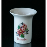 Elgporslin Monthly Vase with Flower December